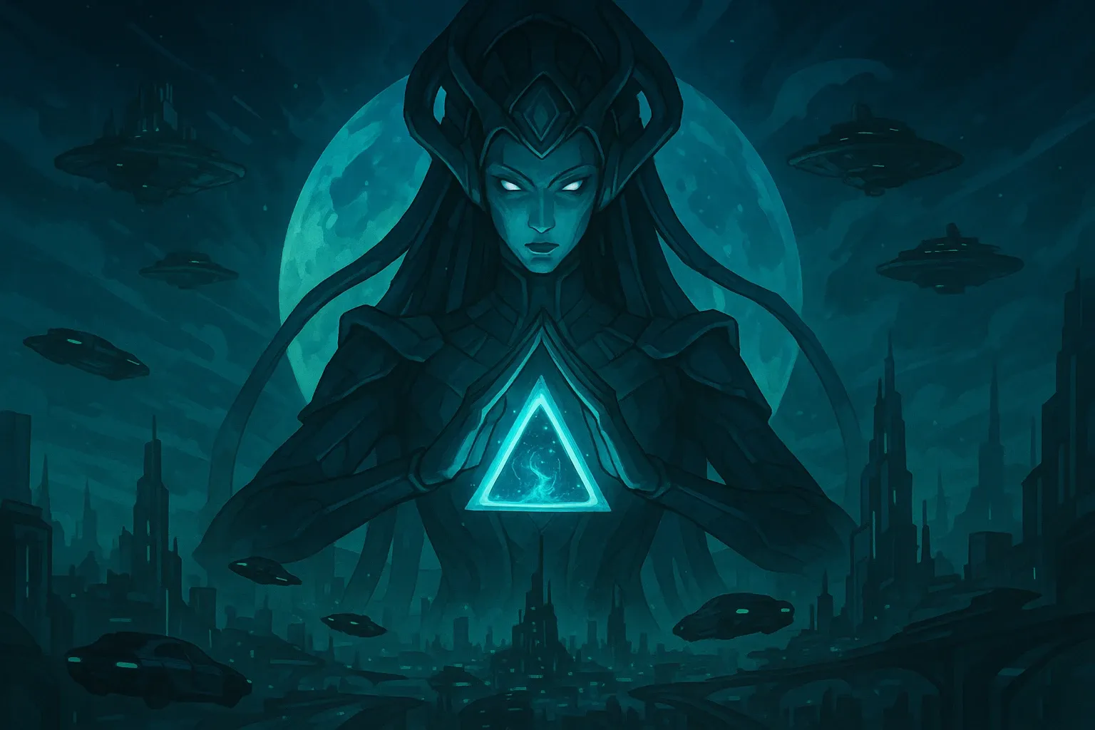 AI vision of a world
